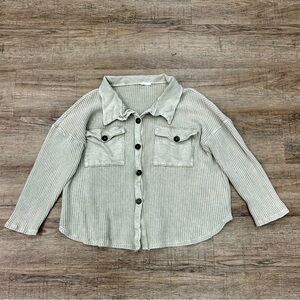 BUCKETLIST Sage Gray Cardigan